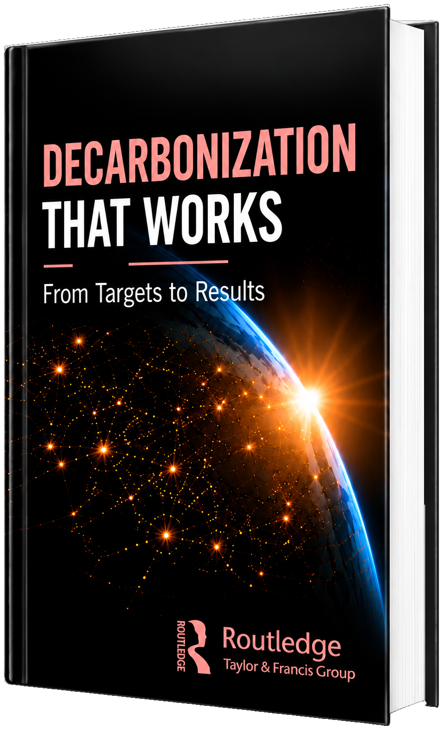 Decarbonization That Works: From Targets to Results, by Mike Dieterich, published by Routledge